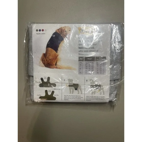 Anti-stress Suit for Dogs Size XL Space Grey Yepets Brand New - Picture 2 of 2